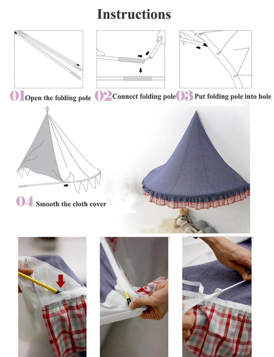 Kids Bed Decor - Teepee Tents