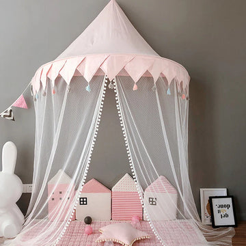 Premium Baby Nursery Mosquito Net Teepee Tent, 110x180 cm, Stylish and Protective Canopy for Cribs and Beds by Baby Lamby at brixbailey.com