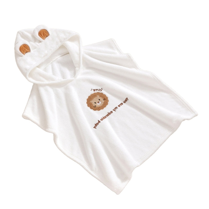 Kids Hooded Bath Towel - Soft, Quick-Dry & Lightweight for Swimming & Beach by Baby Lamby at brixbailey.com
