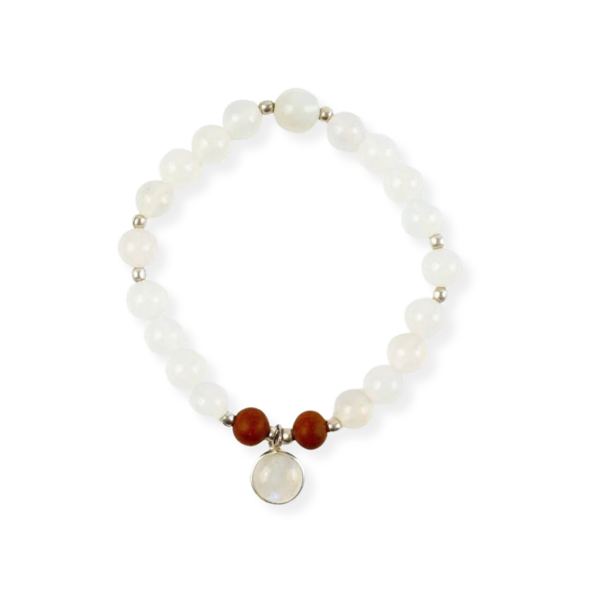 Selene Moonstone Mala Bracelet