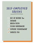 Self-Employed Truths Leaving/New Job Card