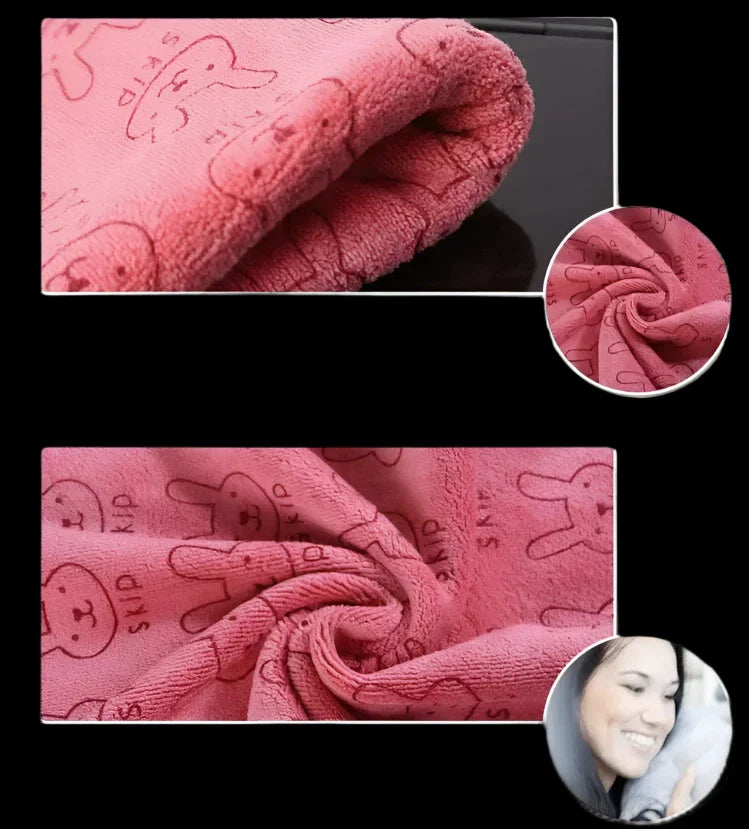 Cute Soft Animal Print Baby Towel - 100cm, 80% Cotton & 20% Polyester, Washable for Bathing, Feeding & Sleeping by Baby Lamby at brixbailey.com