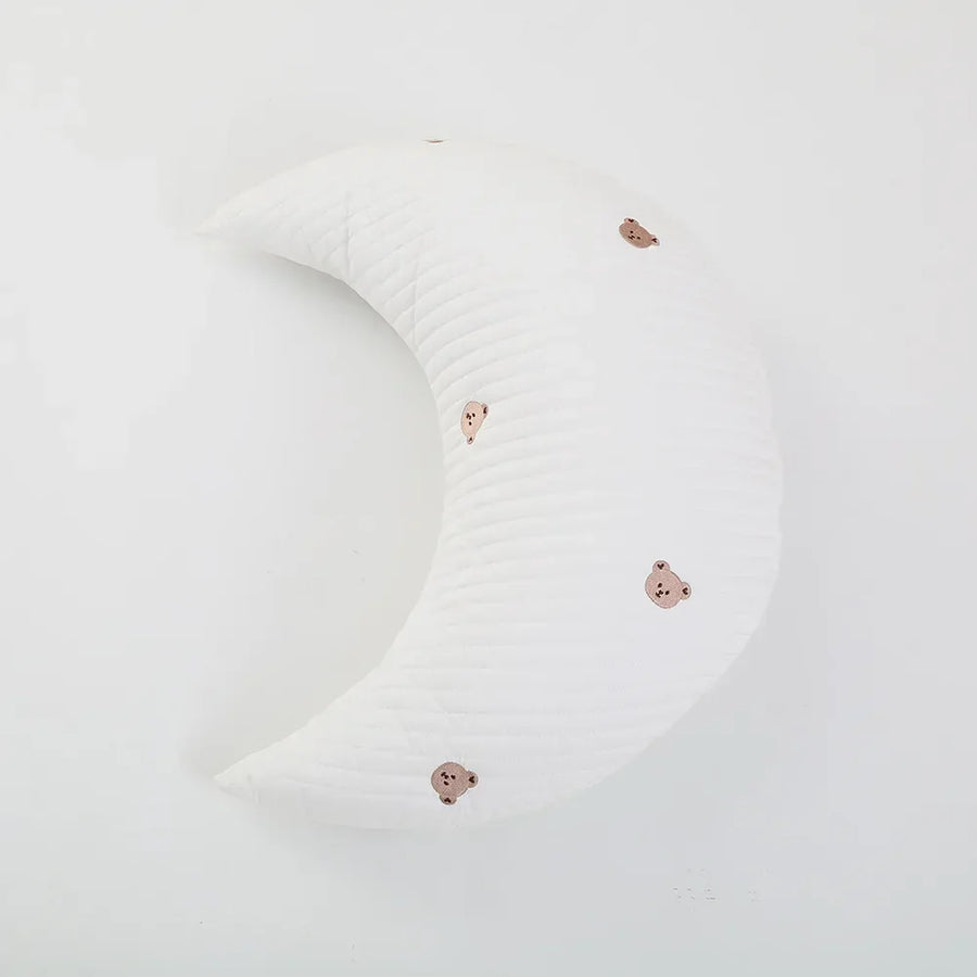 Cresent Shaped Baby Nursing, Nursery Decor Soft Cotton Pillow