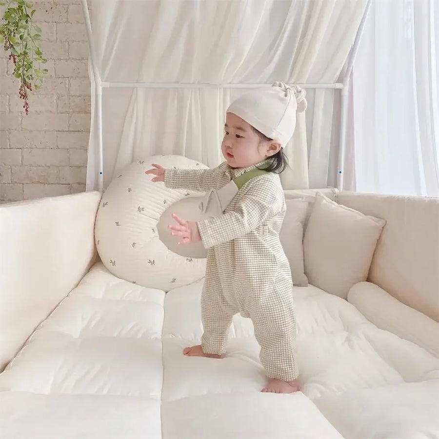Cresent Shaped Baby Nursing, Nursery Decor Soft Cotton Pillow