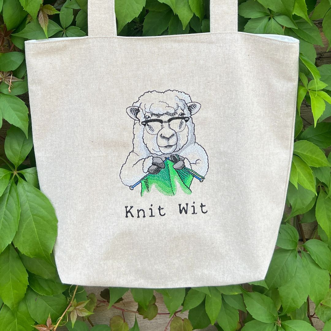 Sheep - Knit Wit Tote Bag