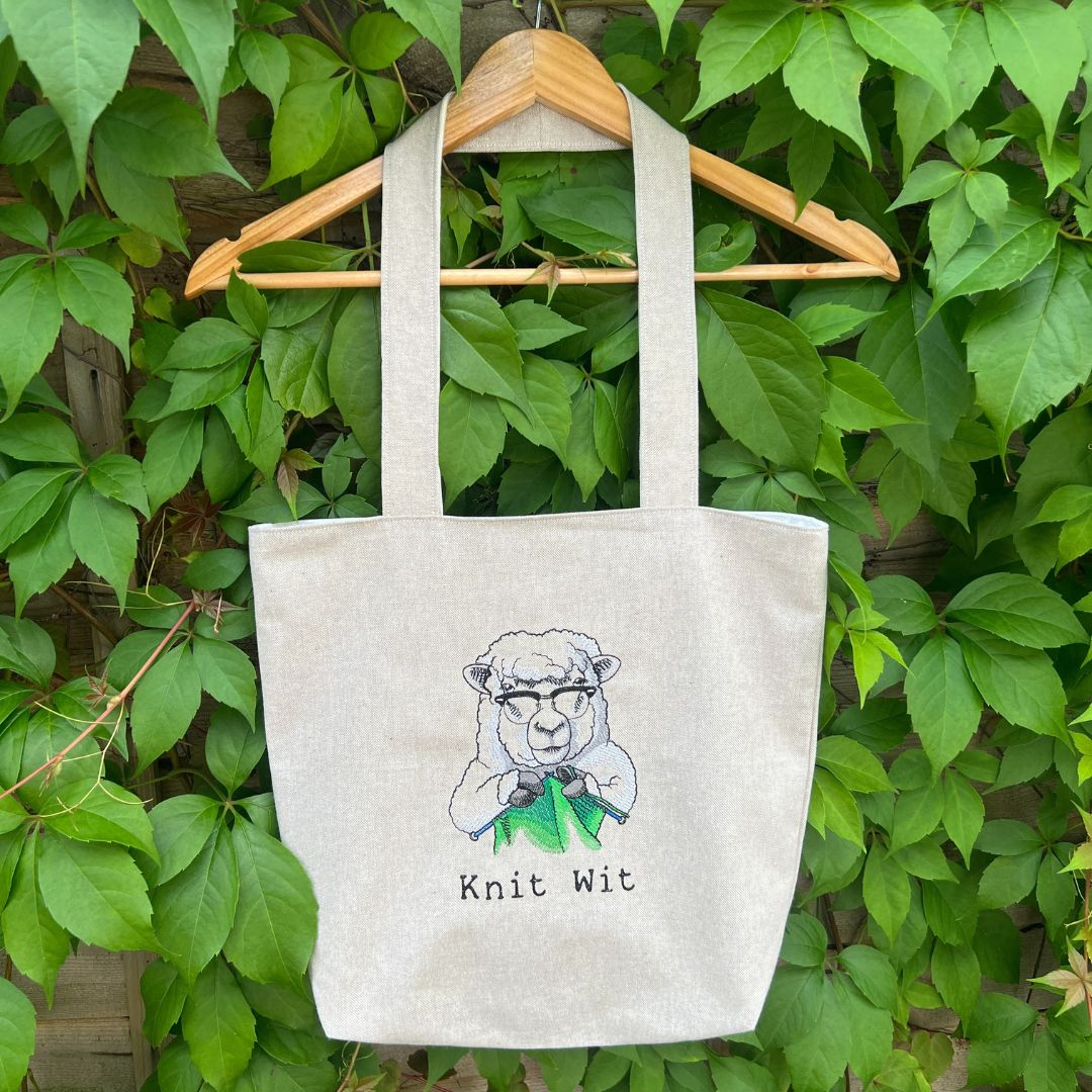 Sheep - Knit Wit Tote Bag