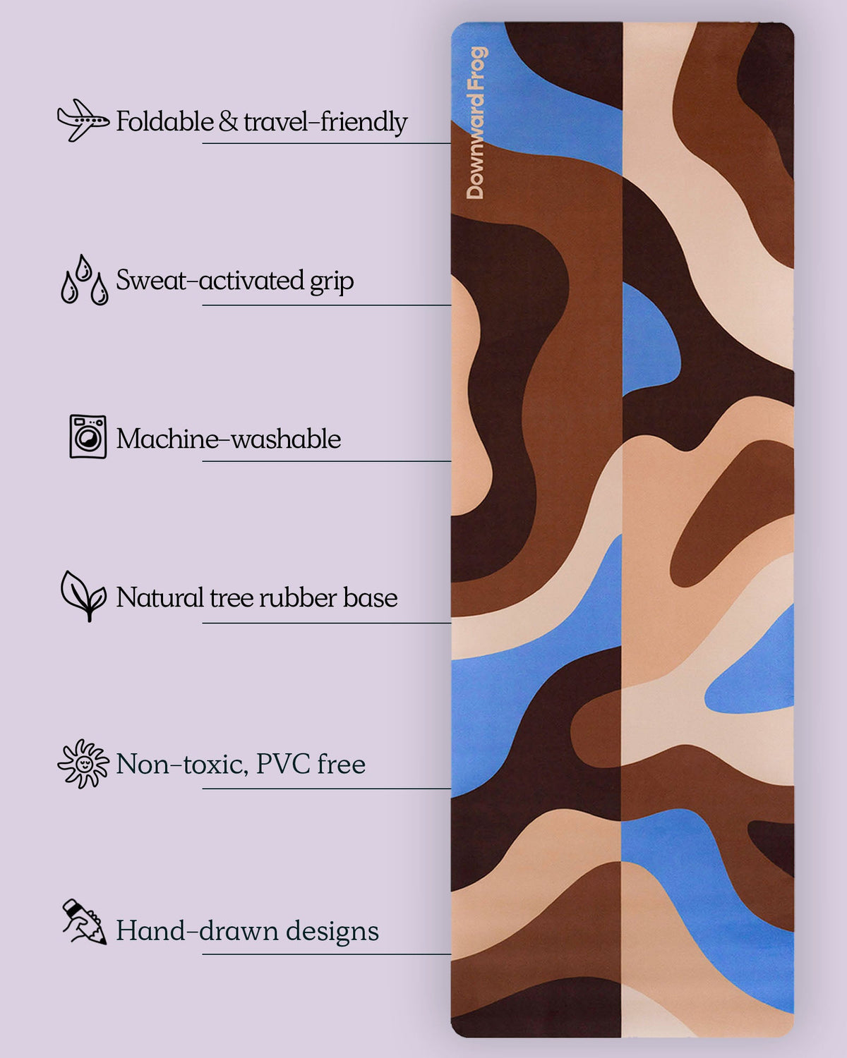 Rocky: Patterned Travel Yoga Mat