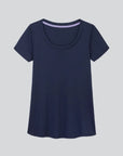 Scoop Neck Cotton Modal T-Shirt