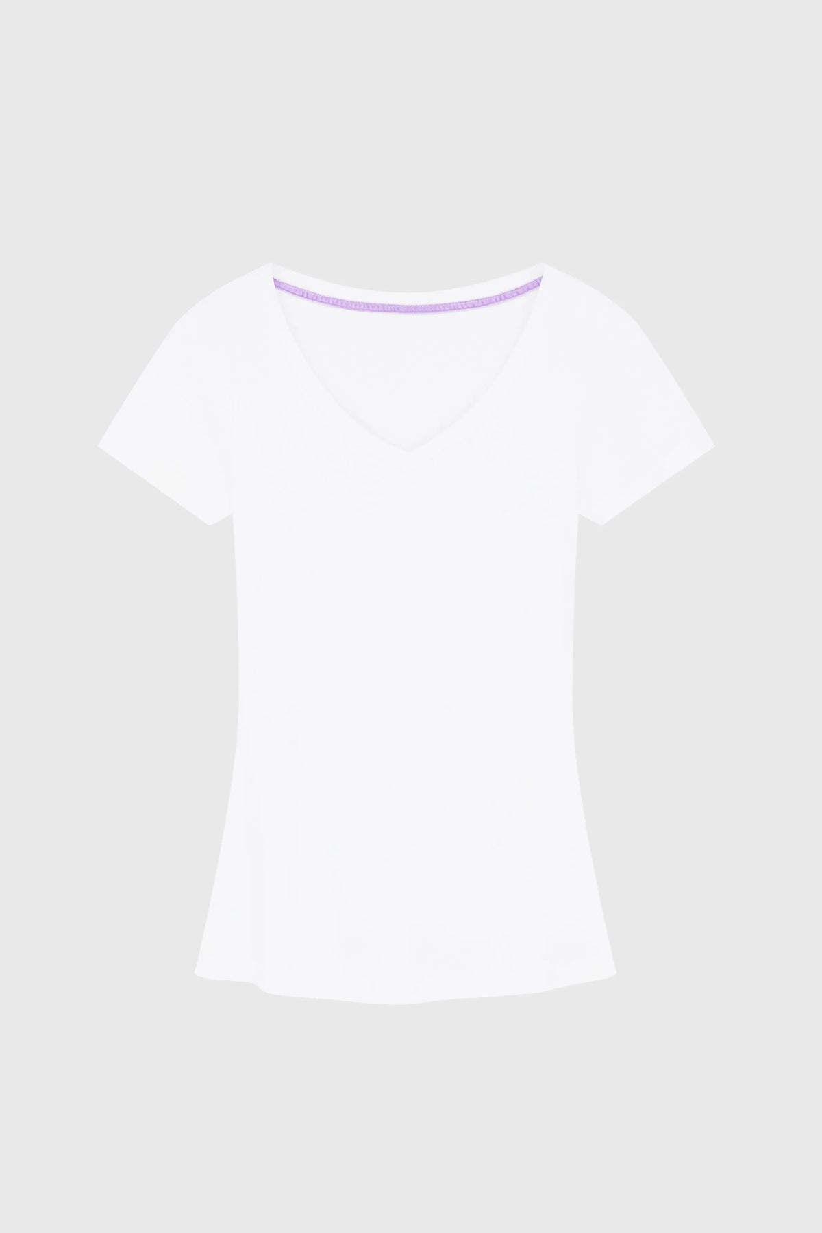 V-Neck Cotton Modal T-Shirt