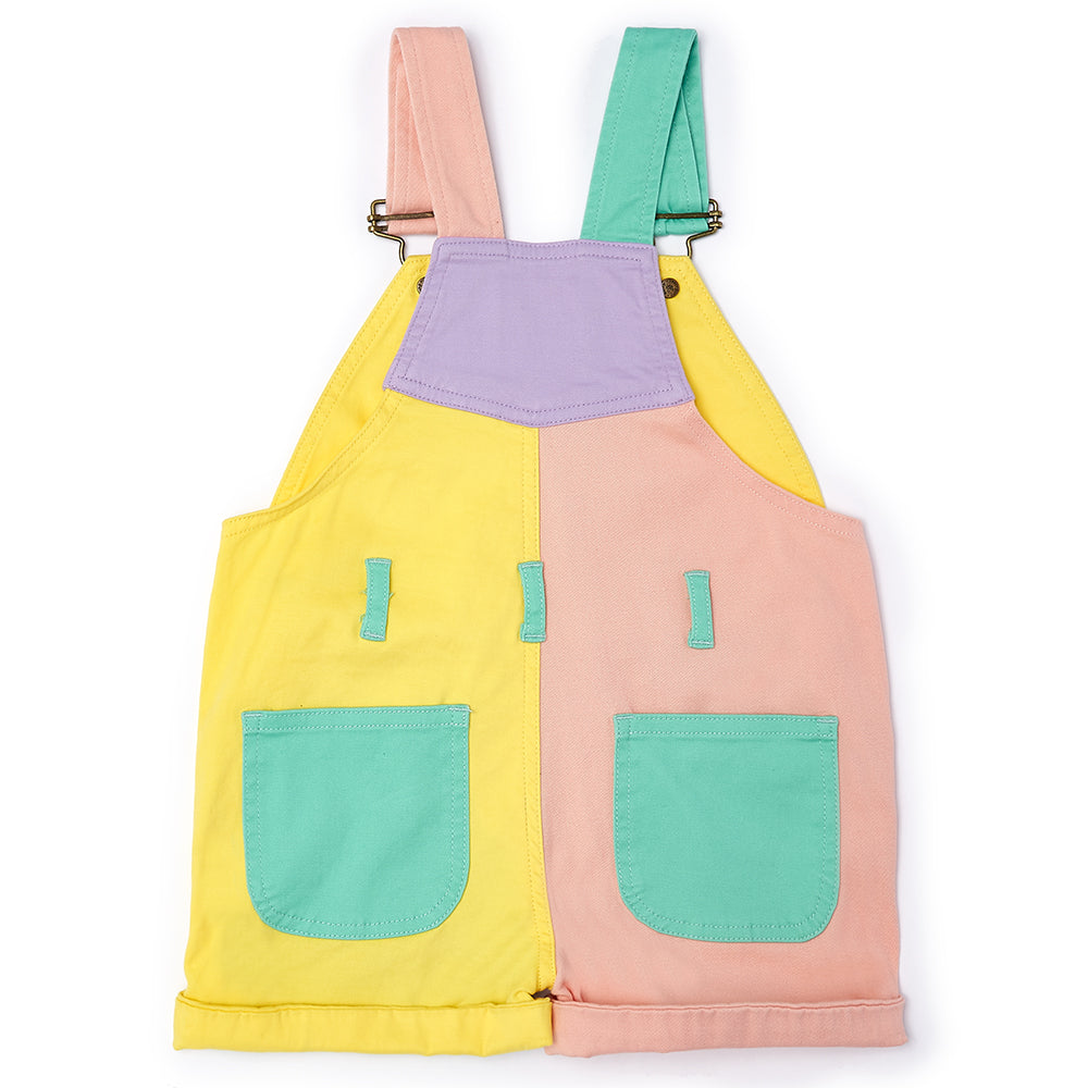 Pastel Colourblock Denim Shorts