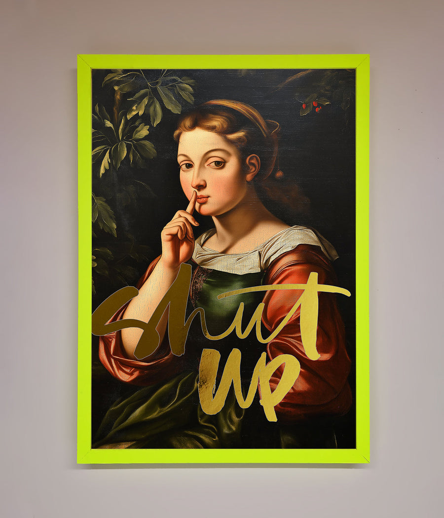 Luxury shutup foil print premium stylish trending design by Zestio at brixbailey.com