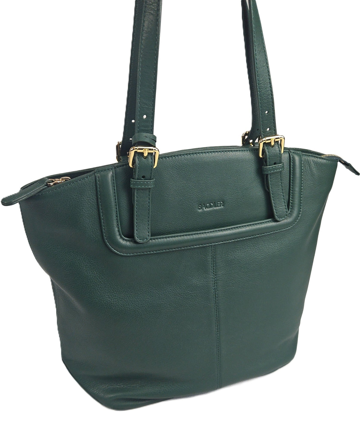 Sienna Zip Top Tote Shopper Bag for Women - Handmade by Saddler