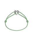 Silver Heart Cord Bracelet