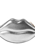 NEW Silver Lips Vegan Leather Crossbody Bag