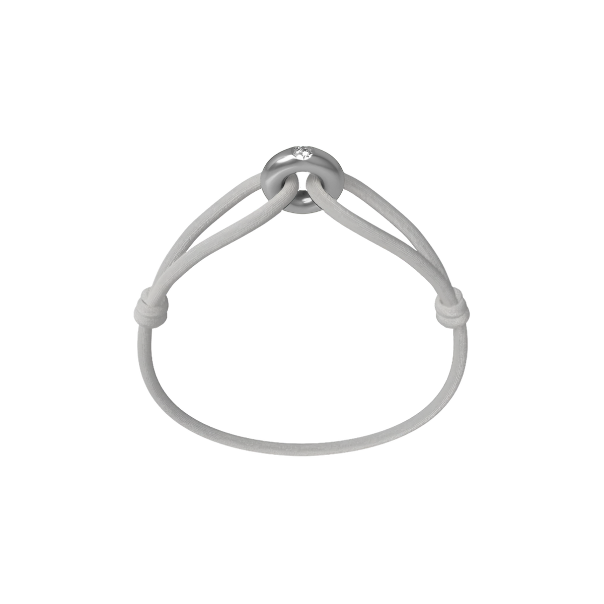 Silver Soho Diamond Cord Bracelet