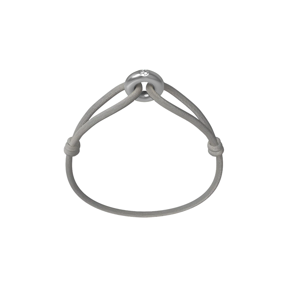 Silver Soho Diamond Cord Bracelet