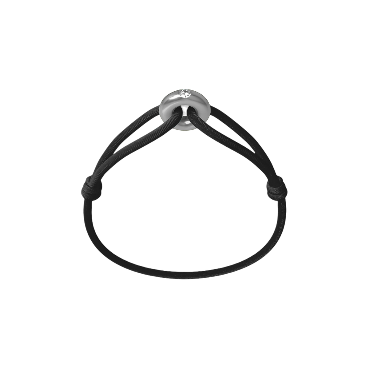 Silver Soho Diamond Cord Bracelet