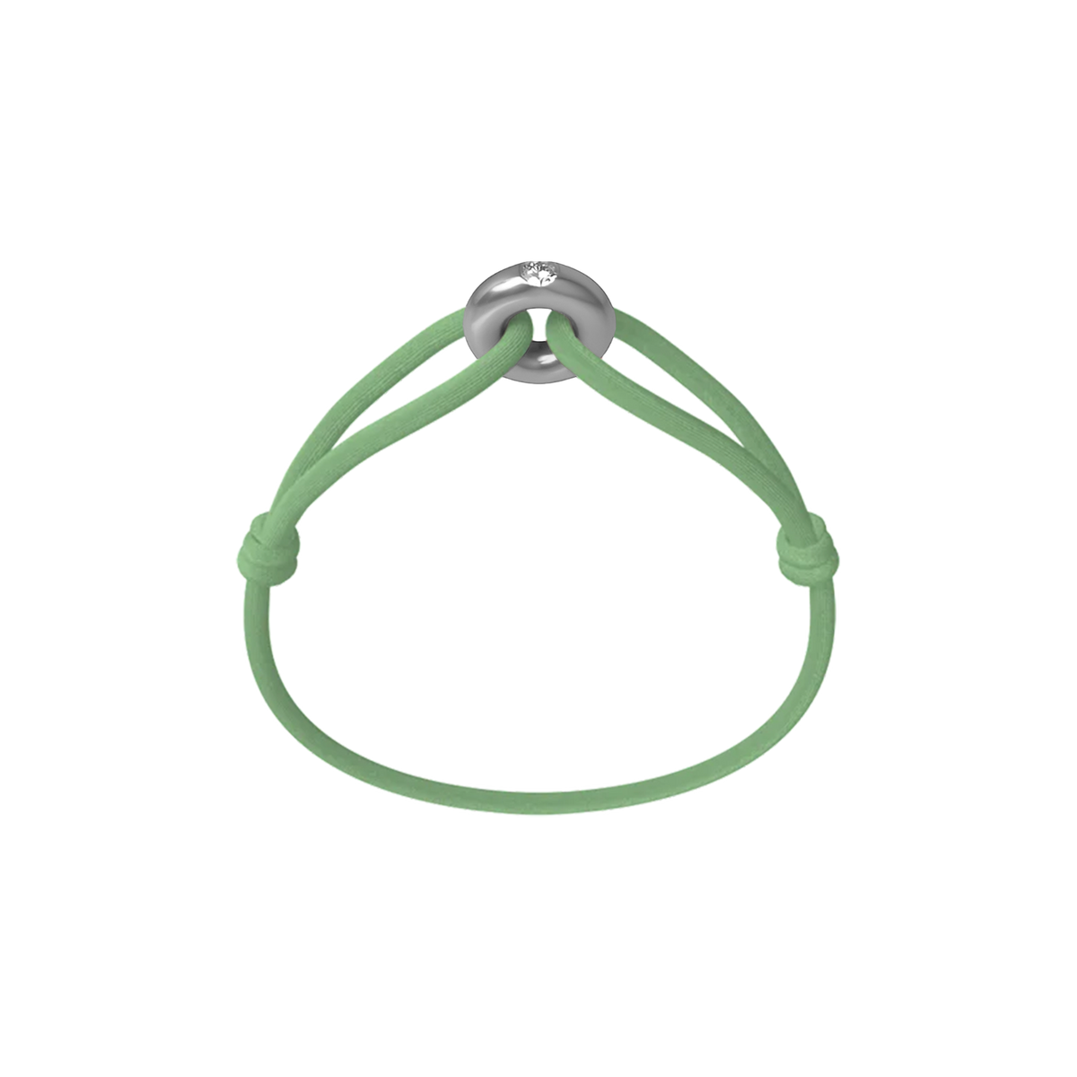 Silver Soho Diamond Cord Bracelet