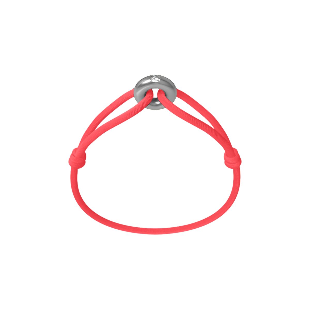 Silver Soho Diamond Cord Bracelet