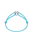 Silver Heart Cord Bracelet