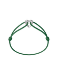 Silver Heart Cord Bracelet