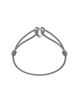 Silver Heart Cord Bracelet
