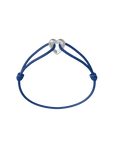 Silver Heart Cord Bracelet