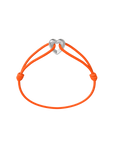 Silver Heart Cord Bracelet