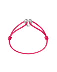 Silver Heart Cord Bracelet