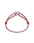 Silver Heart Cord Bracelet