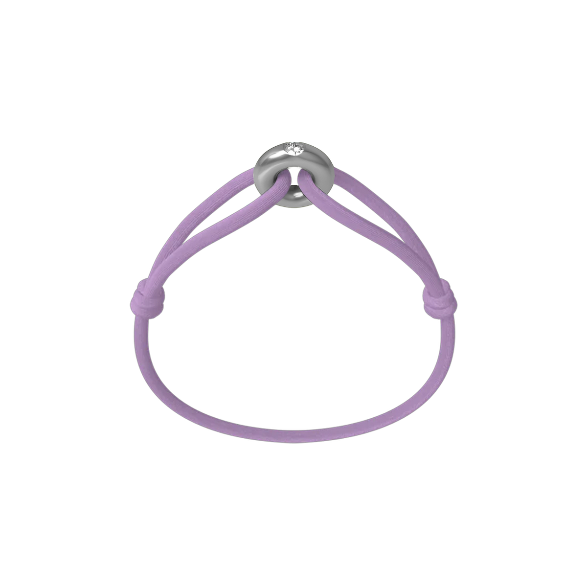 Silver Soho Diamond Cord Bracelet