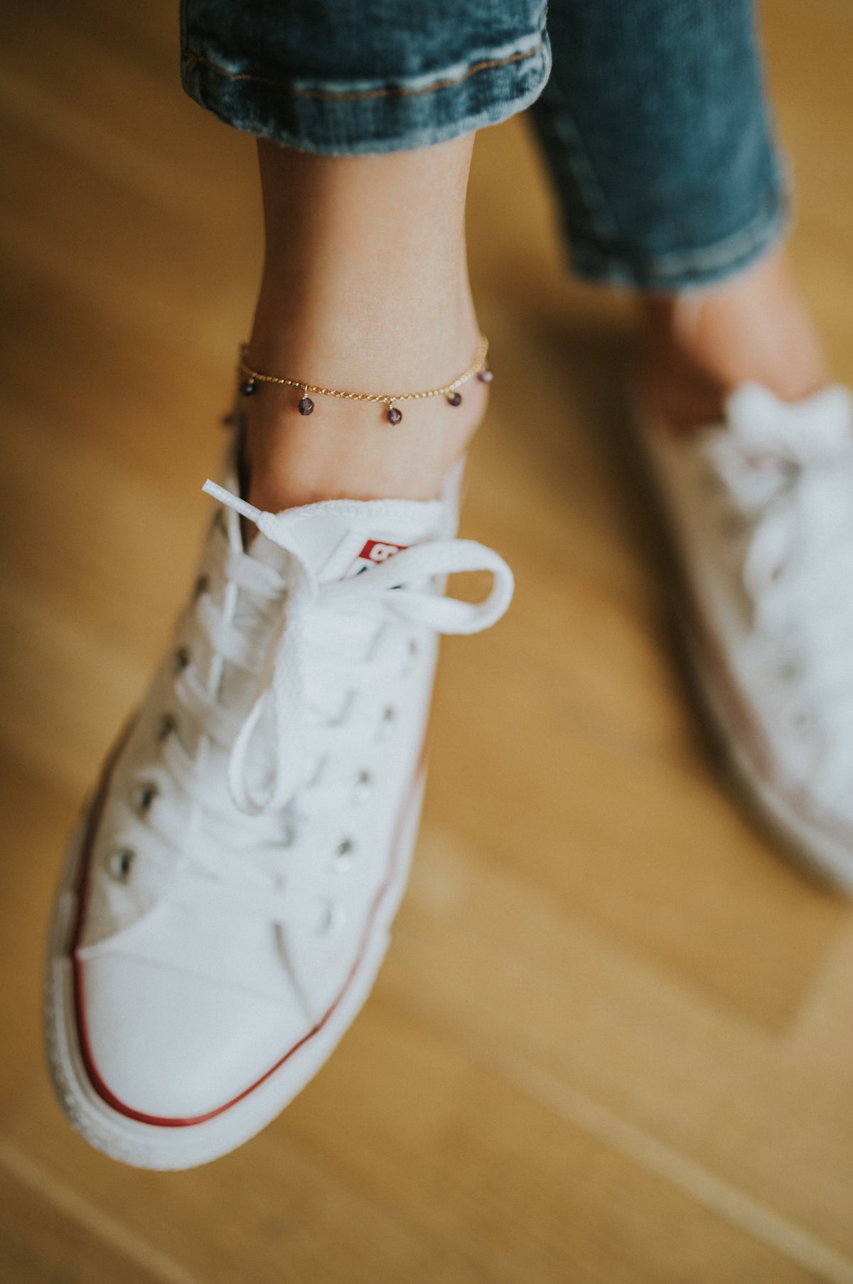 Eat Pray Love Semi Precious Stone Anklet