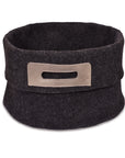 Wool Felt Storage Basket Dark Grey and Grey
