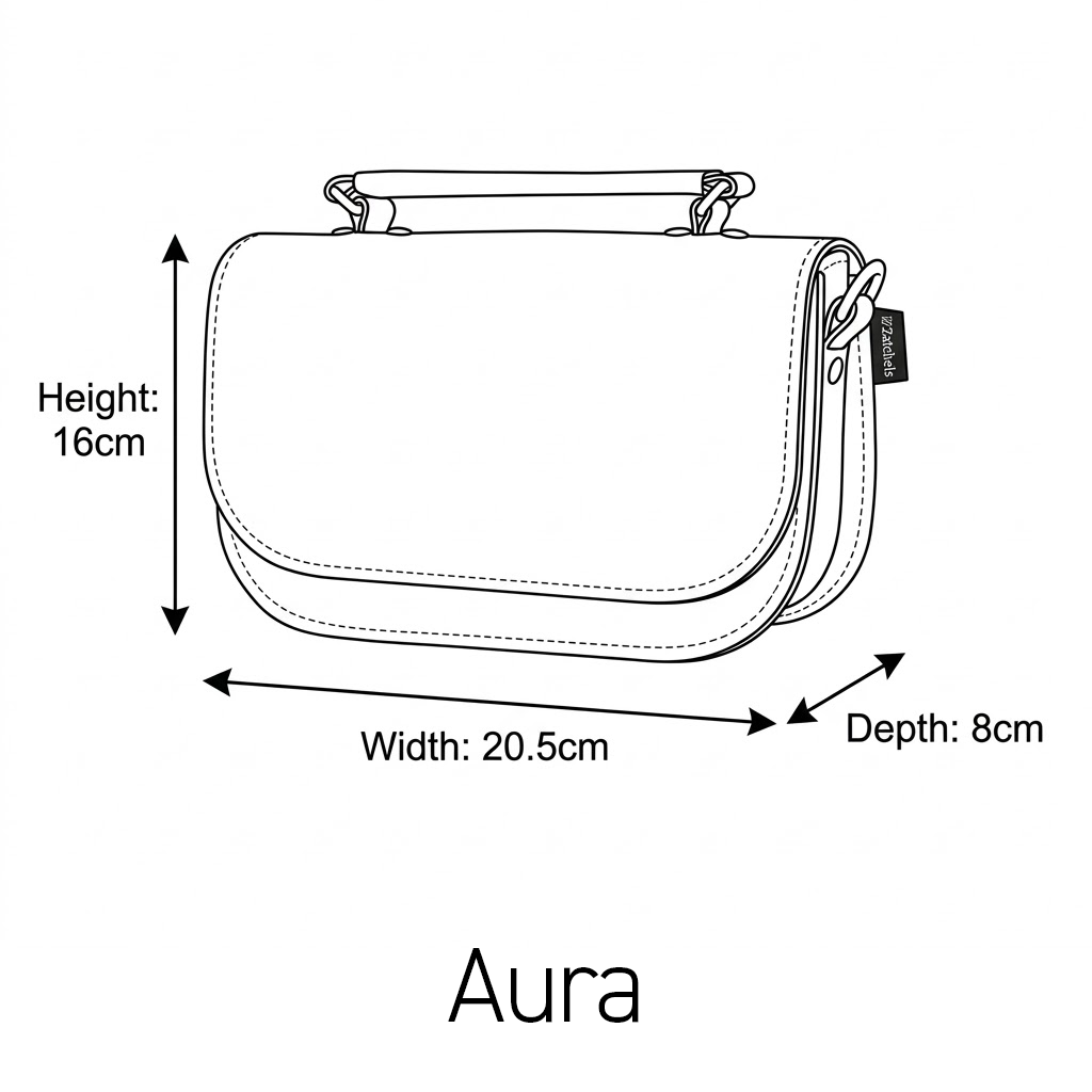 Aura Handmade Leather Bag - Purple