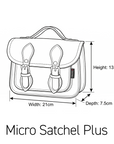 Handmade Leather Micro Satchel - Orange