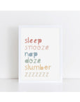 Sleep Snooze Print