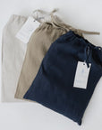 Linen Fern Pyjama Set Black