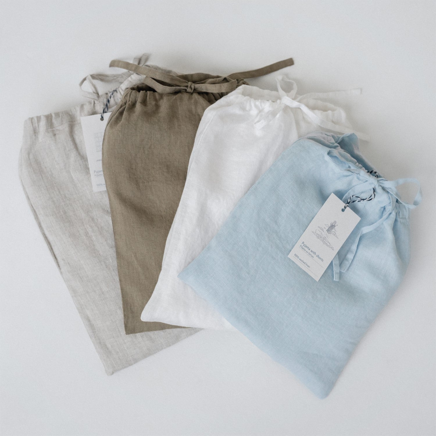 Linen Primrose Loungewear Set in Melange