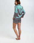 Rosie Flamingo Stripe Silk Short