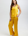 Aurelie Honeybee Silk Trouser