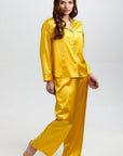 Aurelie Honeybee Silk Trouser