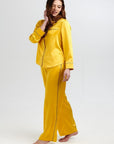 Aurelie Honeybee Silk Trouser