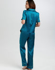 Poppy Rainforest Stripe Silk Trouser