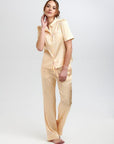 Poppy Lemonade Stripe Silk Blouse