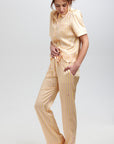 Poppy Lemonade Stripe Silk Trouser