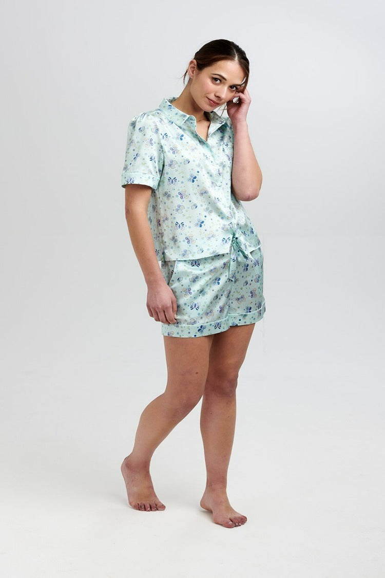 Rosie Glacier Butterfly Silk Short
