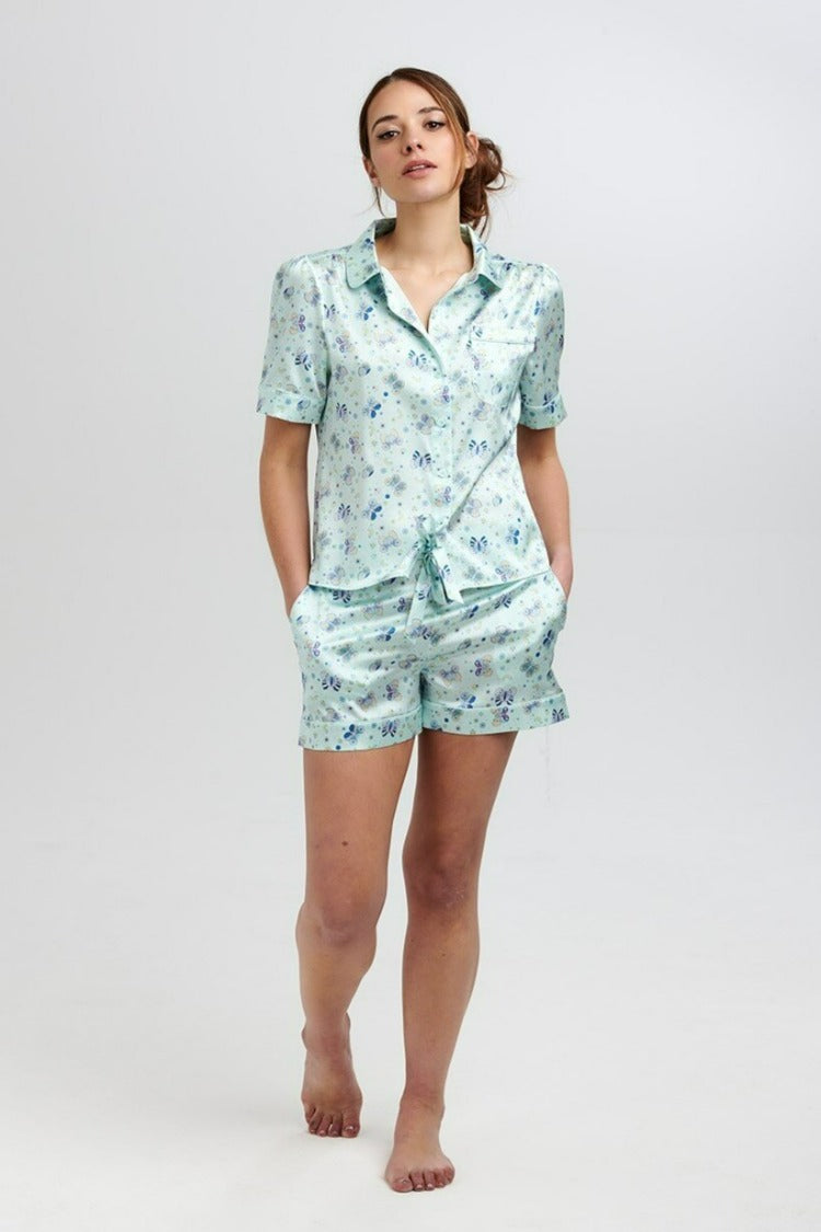 Rosie Glacier Butterfly Silk Short