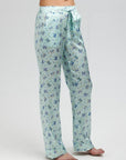Poppy Glacier Butterfly Silk Trouser