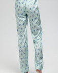 Poppy Glacier Butterfly Silk Trouser