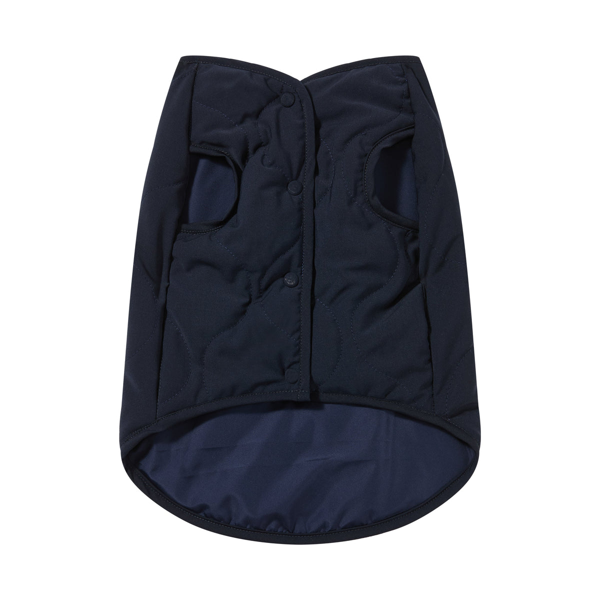 Sleeveless Bottom Up Puffer Jacket